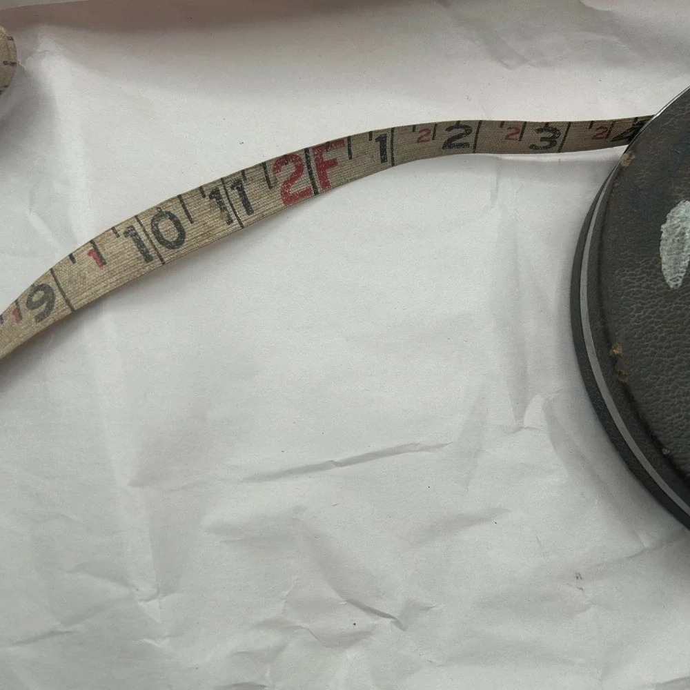 Lufkin Sterling Tape Measure Unisex 100ft Woven Non-Metallic Linen Leather Case
